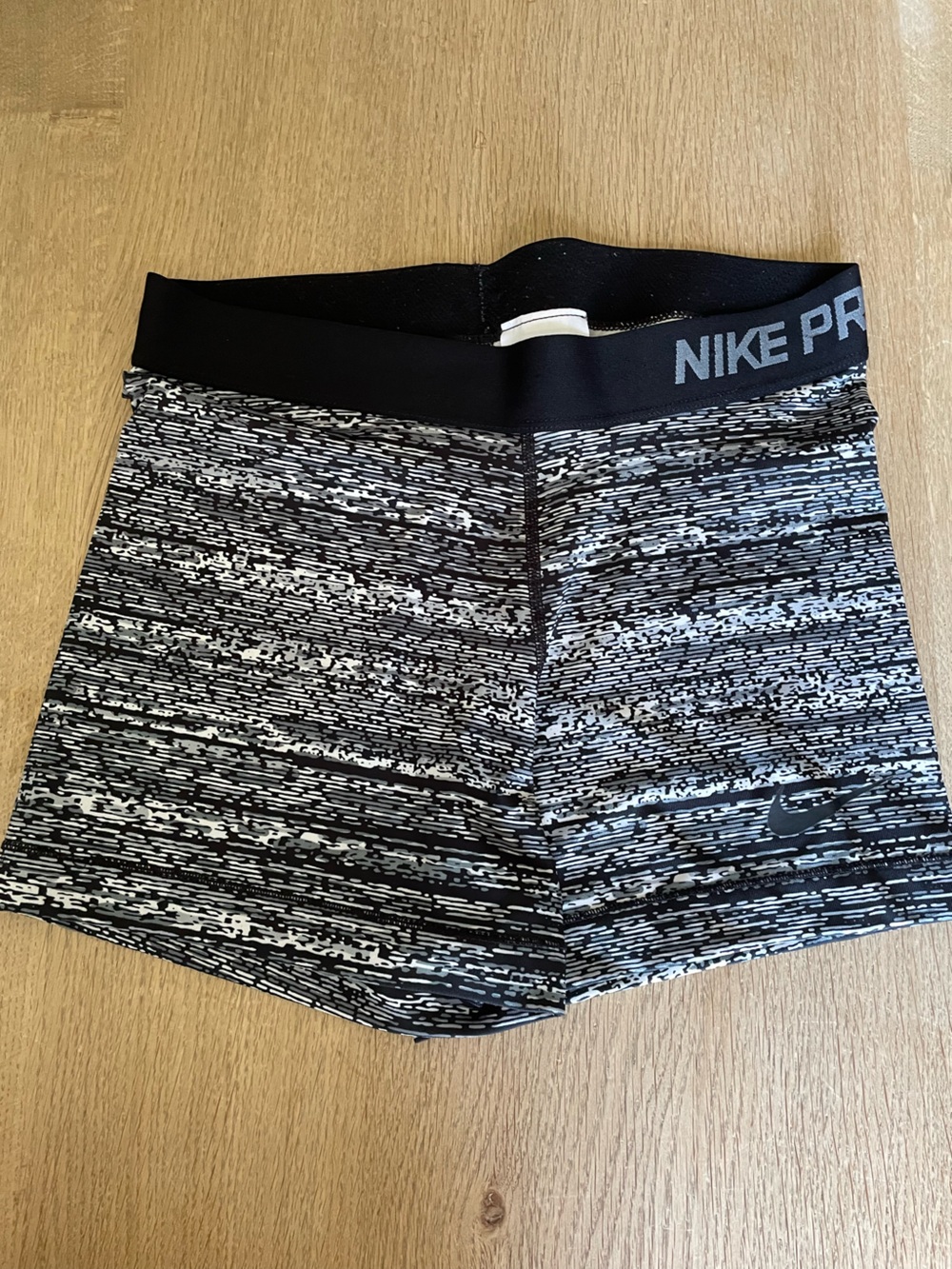 Nike Black and White Nike Pro Performance Shorts